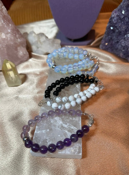 Wisdom Shades of Purple Amethyst Bracelet ✧･ﾟ